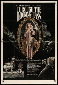 9p891 THROUGH THE LOOKING GLASS 1sh '76 the first motion picture that explores supernatural sex!