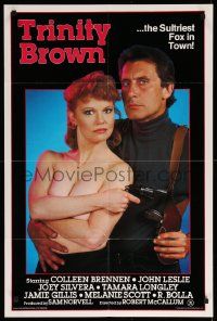 9p920 TRINITY BROWN 24x35 1sh '84 Jamie Gillis, sexy topless Sharon Kelly in title role!