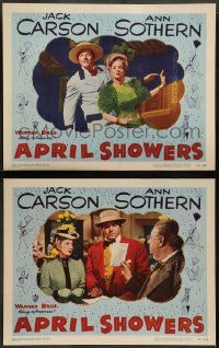 9r855 APRIL SHOWERS 2 LCs '48 Jack Carson, Ann Sothern , songs, girls & fun galore!