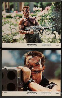 9r174 COMMANDO 8 color 11x14 stills '85 Arnold Schwarzenegger is going to make someone pay!