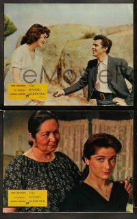 9r450 SPANISH GARDENER 8 English LCs '57 Dirk Bogarde & sexy Maureen Swanson, 1 w/jai alai image!
