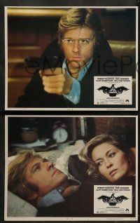 9r022 3 DAYS OF THE CONDOR 8 LCs '75 analyst Robert Redford & Faye Dunaway, Sidney Pollack!