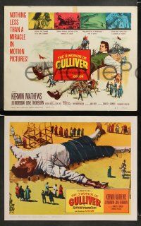 9r023 3 WORLDS OF GULLIVER 8 LCs '60 Ray Harryhausen fantasy classic, cool special effects scenes!