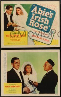 9r026 ABIE'S IRISH ROSE 8 LCs '46 Joanne Dru, Anne Nichols, most riotous, romantic hit!