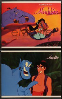 9r043 ALADDIN 8 LCs '92 classic Disney Arabian cartoon, great images of Prince Ali & Jasmine!