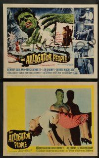 9r047 ALLIGATOR PEOPLE 8 LCs '59 Lon Chaney, Beverly Garland's honeymoon turned into a nightmare!