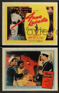 9r061 ANNA LUCASTA 8 LCs '59 great images of Eartha Kitt, Sammy Davis Jr.!