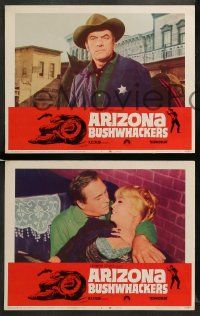 9r064 ARIZONA BUSHWHACKERS 8 LCs '67 rebel in disguise Howard Keel, Maxwell, narrated by Cagney!