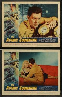 9r068 ATOMIC SUBMARINE 8 LCs '59 Arthur Franz, sexy Joi Lansing, cool underwater sci-fi!