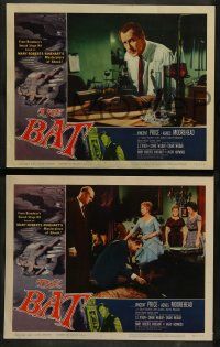 9r522 BAT 7 LCs '59 great image of Vincent Price in lab, when it flies, someone dies!