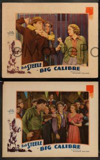 9r653 BIG CALIBRE 4 LCs '35 cowboy Bob Steele with Forrest Taylor & Peggy Campbell!