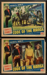 9r610 CODE OF THE RANGE 5 LCs '36 cowboy Charles Starrett, new western thrills from Peter B. Kyne!