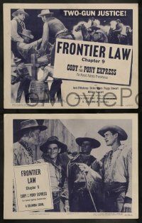 9r675 CODY OF THE PONY EXPRESS 4 chapter 9 LCs '50 cowboy Jock Mahoney serial, Frontier Law!