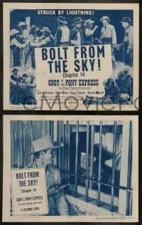 9r671 CODY OF THE PONY EXPRESS 4 chapter 14 LCs '50 cowboy Jock Mahoney serial, Bolt from the Sky!