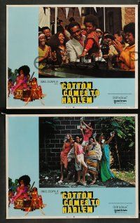 9r179 COTTON COMES TO HARLEM 8 int'l LCs '70 Godfrey Cambridge, St. Jacques, directed by Ossie Davis