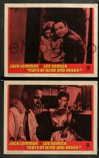9r189 DAYS OF WINE & ROSES 8 LCs '63 Blake Edwards, alcoholics Jack Lemmon & Lee Remick!