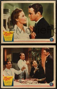 9r788 DR. KILDARE'S CRISIS 3 LCs '40 great images of Lew Ayres, Laraine Day, Robert Young!