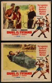 9r683 DUEL OF THE TITANS 4 LCs '63 Corbucci, Steve Hercules Reeves vs Gordon Tarzan Scott!
