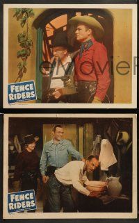 9r793 FENCE RIDERS 3 LCs '50 cowboys Whip Wilson & Andy Clyde with pretty Reno Browne!