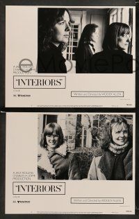9r290 INTERIORS 8 LCs '78 Diane Keaton, Mary Beth Hurt, E.G. Marshall, directed by Woody Allen!