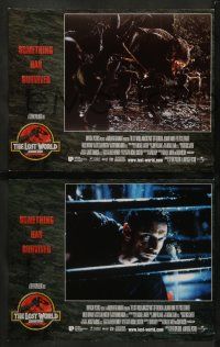 9r309 JURASSIC PARK 2 8 LCs '96 The Lost World, Steven Spielberg, something has survived!