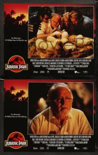 9r308 JURASSIC PARK 8 LCs '93 Spielberg, Sam Neill, Laura Dern, Jeff Goldblum, Richard Attenborough