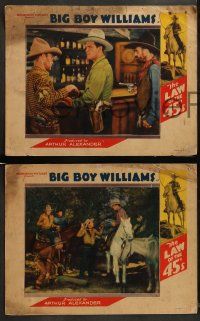 9r809 LAW OF THE 45s 3 LCs '35 western cowboy Guinn Big Boy Williams, where blood flowed red!