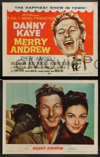 9r371 MERRY ANDREW 8 LCs '58 Danny Kaye & Pier Angeli singing on their honeymoon!