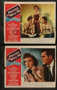 9r413 PRIVATE HELL 36 8 LCs '54 sexy Ida Lupino makes men steal and kill, Don Siegel!