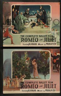 9r425 ROMEO & JULIET 8 LCs '56 Russian version of Shakespeare classic!