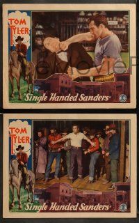 9r731 SINGLE-HANDED SANDERS 4 LCs '32 western cowboy Tom Tyler in the title role, Robert Seiter!