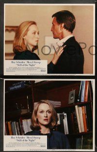 9r457 STILL OF THE NIGHT 8 LCs '82 Roy Scheider, Meryl Streep, if looks could kill!