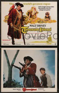 9r632 TREASURE ISLAND 5 LCs R75 Bobby Driscoll, Robert Newton as pirate Long John Silver!