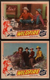 9r746 WILDFIRE 4 LCs '45 story of an amazing wild horse, Bob Steele, Holloway, border art!