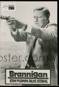 9s237 BRANNIGAN Austrian program '75 different images of detective John Wayne in England!