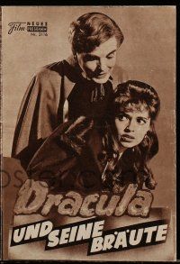 9s238 BRIDES OF DRACULA Austrian program '60 Hammer, different images of vampire David Peel!