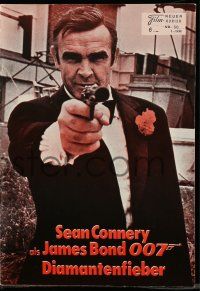 9s267 DIAMONDS ARE FOREVER Austrian program '71 different images of Sean Connery as James Bond!