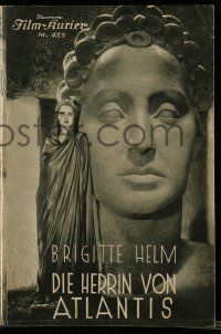 9s066 DIE HERRIN VON ATLANTIS Austrian program '32 G.W. Pabst & Brigitte Helm, the lost continent!