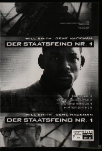 9s277 ENEMY OF THE STATE Austrian program '98 different images of Will Smith & Gene Hackman!