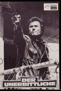 9s278 ENFORCER Austrian program '77 different images of Clint Eastwood as Dirty Harry!