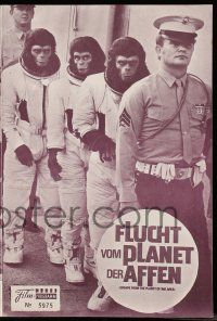 9s280 ESCAPE FROM THE PLANET OF THE APES Austrian program '71 sci-fi sequel, different images!