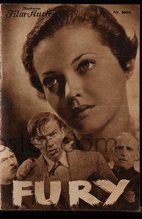 9s072 FURY Austrian program '36 Fritz Lang classic, Spencer Tracy, Sylvia Sidney, different!