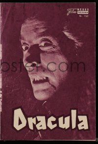 9s325 HORROR OF DRACULA Austrian program '59 Hammer, different images of vampire Christopher Lee!