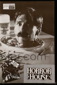 9s327 HORROR SHOW Austrian program '89 Lance Henriksen, different images, Horror House!