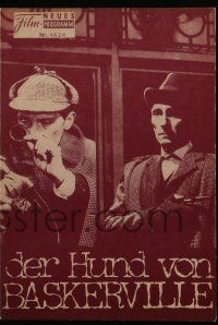 9s328 HOUND OF THE BASKERVILLES Austrian program R67 Peter Cushing as Sherlock Holmes, different!