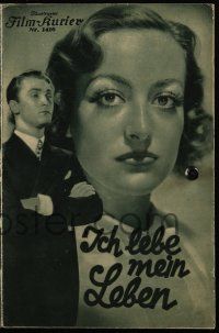 9s076 I LIVE MY LIFE Austrian program '36 different images of Joan Crawford & Brian Aherne!