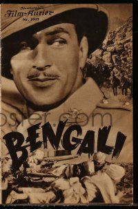 9s085 LIVES OF A BENGAL LANCER Austrian program '35 different images of Gary Cooper & Tone!