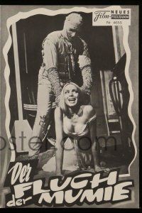 9s364 MUMMY'S SHROUD Austrian program '67 Hammer horror, cool different monster images!