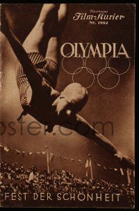 9s165 OLYMPIA PART TWO: FESTIVAL OF BEAUTY Austrian program '38 Riefenstahl's Olympic documentary!