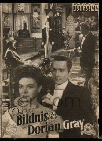 9s376 PICTURE OF DORIAN GRAY Austrian program '50 George Sanders, Hatfield, Donna Reed, different!